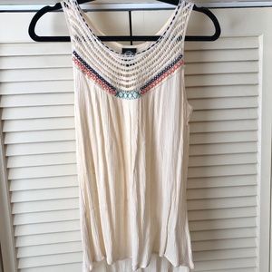 Boho Embroidered Top